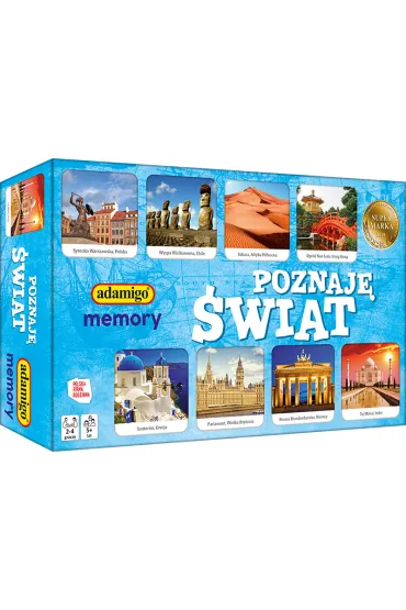 Gra Memory Poznaj� �wiat ADAMIGO 7684