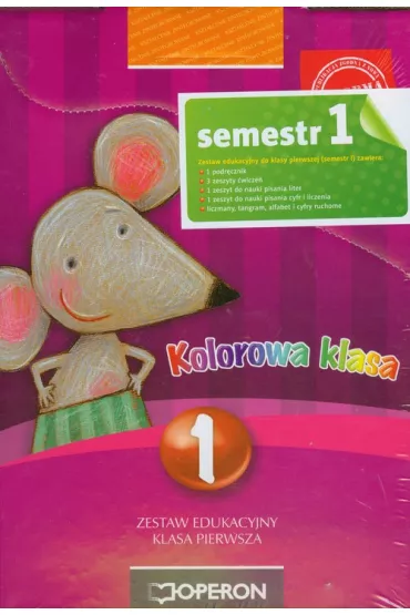 Kolorowa klasa 1 Zestaw edukacyjny Semestr 1