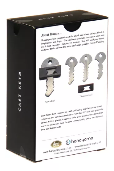 �amig��wka Huzzle Cast Key III poziom 6/6 Hanayama - Oskar Van  Deventer