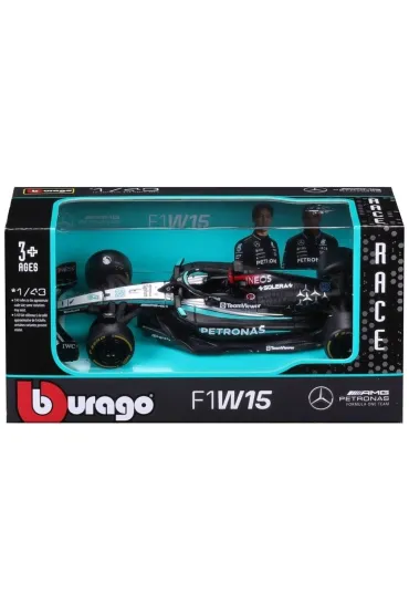 Bburago model 1:43 mercedes amg petronas f1 w15 18-38208
