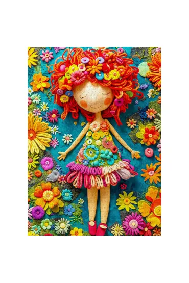 Puzzle 1000 Kolorowa lalka Enjoy