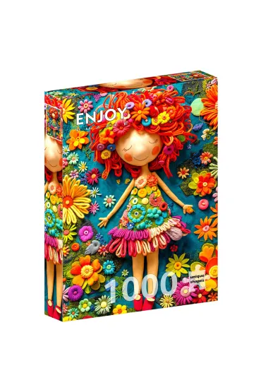 Puzzle 1000 Kolorowa lalka Enjoy