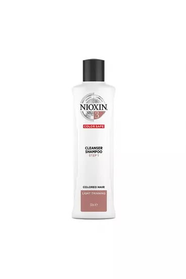 Nioxin System 3 Cleanser Shampoo oczyszczaj�cy szampon do w�os�w farbowanych lekko przerzedzonych 300 ml
