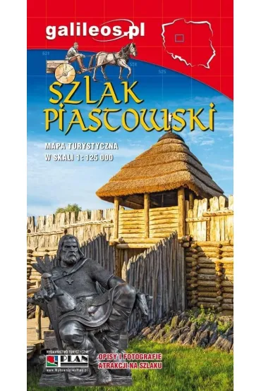 Mapa turystyczna - Szlak Piastowski 1:125 000