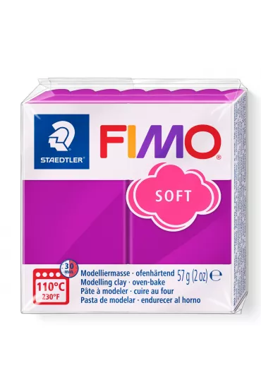 Staedtler Masa plastyczna termoutwardzalna Soft, fioletowa, 57g, kostka