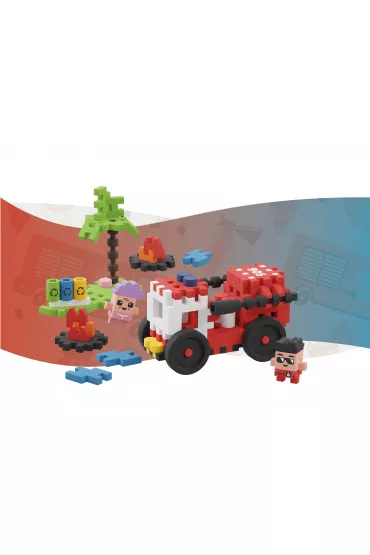Mini Waffle City Klocki konstrukcyjne Mini Waffle 80 element�w City W�z Stra�acki MARIOINEX 903193
