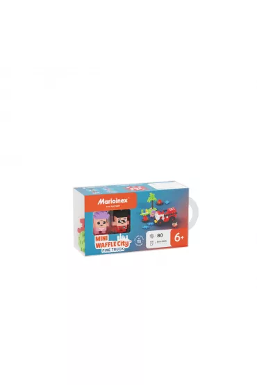 Mini Waffle City Klocki konstrukcyjne Mini Waffle 80 element�w City W�z Stra�acki MARIOINEX 903193