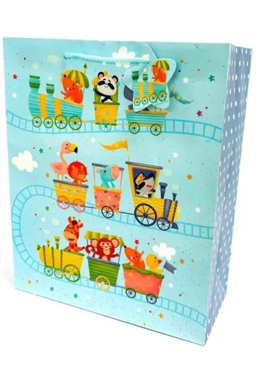 Fresh Torebka ozdobna matowa Ciuchcia 26x32x12cm