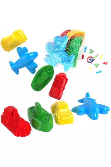 Foremki do piasku Pojazdy 4 szt MIX Maksik