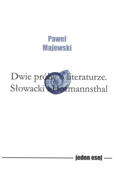 Dwie prby o literaturze - Pawe Majewski