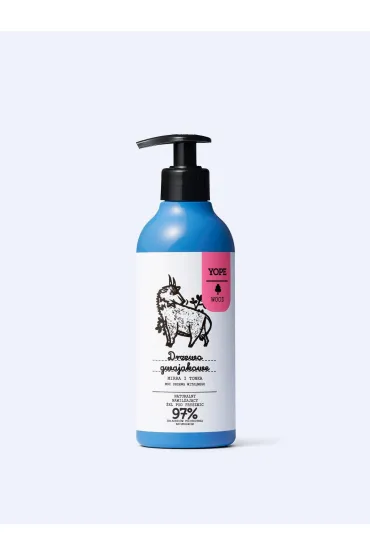 Yope Wood Naturalny �el pod prysznic drzewo gwajakowe, mirra i tonka 400 ml