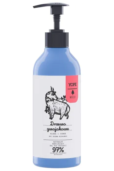 Yope Wood Naturalny �el pod prysznic drzewo gwajakowe, mirra i tonka 400 ml