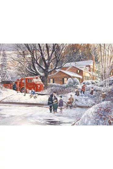 Puzzle 500 el. Przygotowania do meczu Cobble Hill - Douglas Laird