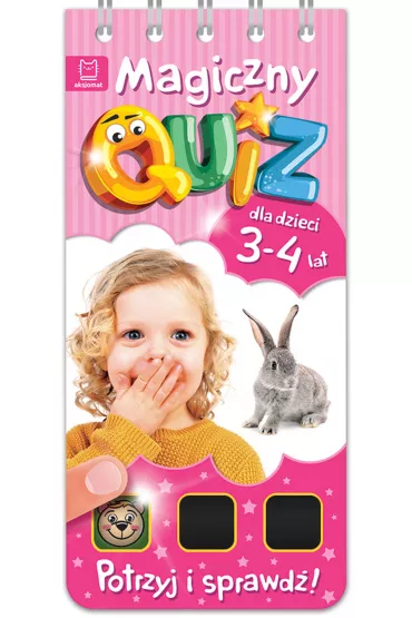 Magiczny quiz dla dzieci 3-4 lata. R�owy