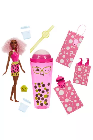 Barbie Pop Reveal. Lalka Jagoda Bubble Tea Mattel