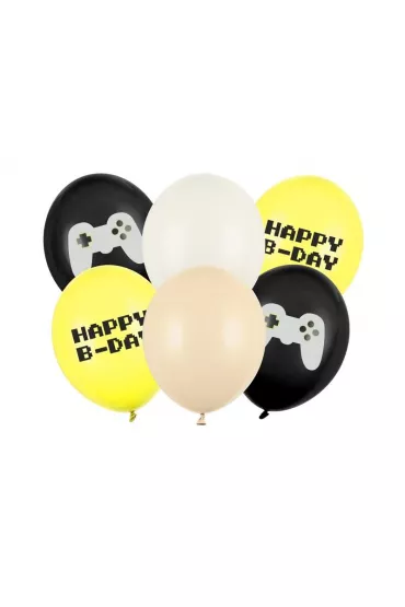 PartyDeco Balony Happy B-day 30cm