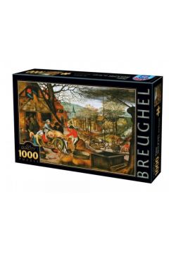 Puzzle 1000 el.  Cztery pory roku, Jesie, Brueghel D-Toys
