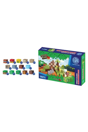 Zestaw klock�w�magnetycznych Astrafun Pixel One Farma 192 szt.