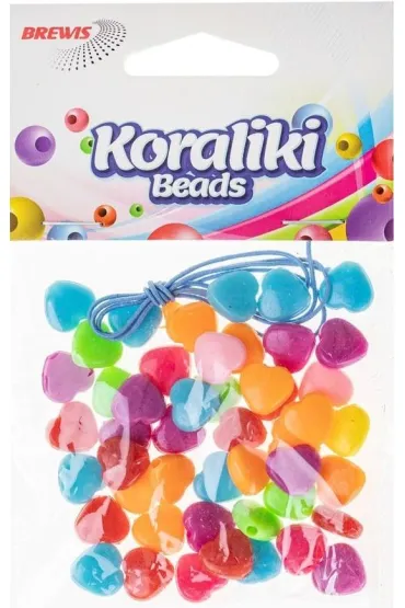 Brewis Koraliki do nawlekania serca 15g