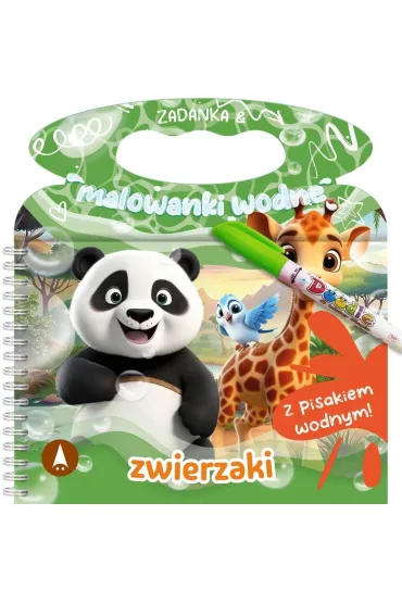 Malowanka 200X140 Zadanka & malowanki wodne. Zwierzaki  PISAK SKRZAT 079890 - Wioleta �y�owska