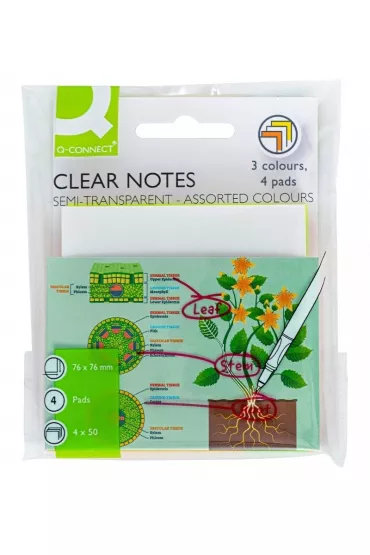 Q-connect Bloczek samoprzylepny mix 76x76mm 200 kartek
