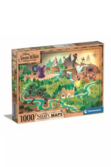 Puzzle 1000 el. Story Maps �nie�ka Clementoni