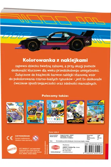 Hot Wheels. Let's race. Kolorowanka z naklejkami