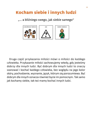 Przykazanie mi�o�ci i przykazania ko�cielne. Karty pracy dla uczni�w ze specjalnymi potrzebami edukacyjnymi i trudno�ciami w komunikowaniu si� - Anna  Mielecka, �ukasz Barszczewski, Marcin Klotz, Ewelina Anna Turko