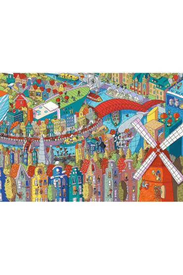 Puzzle 1000 el. Eye-Spy. Sneaky peekers. Amsterdam, The Netherlands Trefl