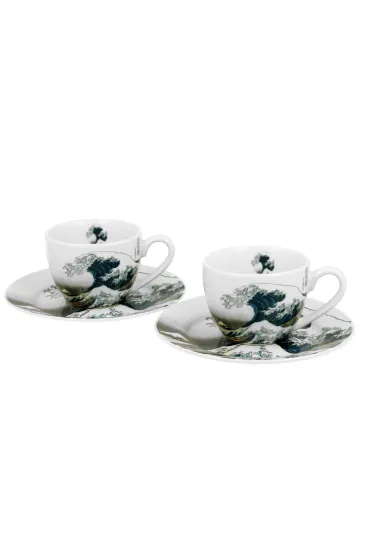 Duo Sp. z o.o. Zestaw filianek espresso Hokusai The Great Wave 2 x 90 ml 2 szt.