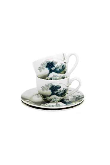 Duo Sp. z o.o. Zestaw filianek espresso Hokusai The Great Wave 2 x 90 ml 2 szt.