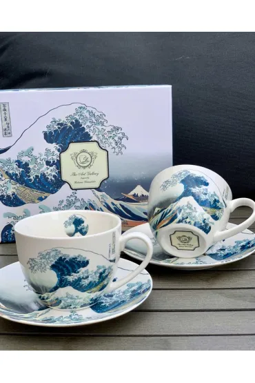 Duo Sp. z o.o. Zestaw filianek espresso Hokusai The Great Wave 2 x 90 ml 2 szt.