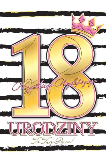 Henry KARNET URODZINY 18 A5 Z KOP ZLOC PRISON PINK HE