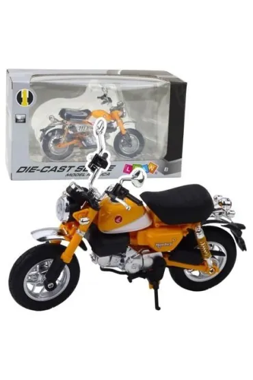 Motocykl retro ze wiatem i dwikiem 1:12 Leantoys