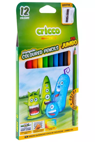 Cricco Kredki tr�jk�tne grube 12 szt.