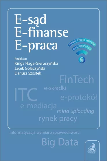 eBook E-sd. E-finanse. E-praca pdf - Dariusz Szostek, Kinga Flaga Gieruszyska, Jacek Goaczyski, Marcin Biaecki, Aneta  Arkuszewska