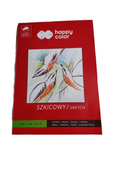Happy Color Blok szkicowy M�ody Artysta, bia�y, A4, 90g, 50 arkuszy 50 kartek