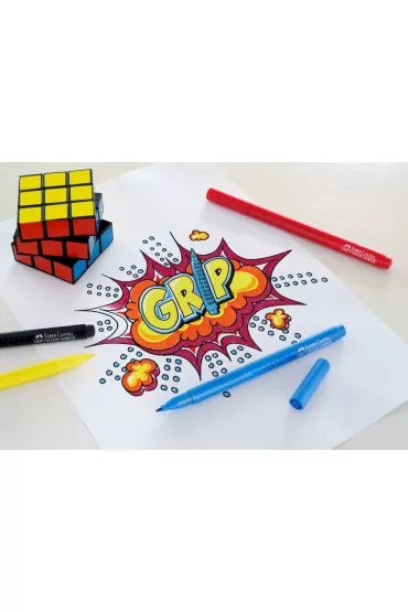 Faber-Castell Flamastry Grip w etui 10 szt.
