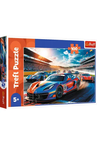 Puzzle 100 el. Szybka wy�cig�wka Trefl