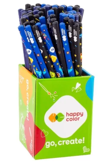 Happy Color O��wek tr�jk�tny 2B Pixi planet (72 szt) w kubku