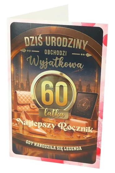 Yeku Karnet z wymiennymi rocznikami 60 damska