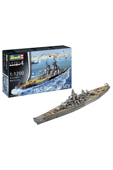 Revell Starter Kit 1:1200 Battleship USS New Jersey REV-75183