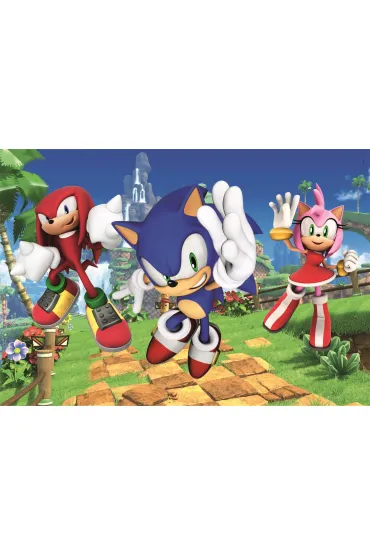 Puzzle 104 el. SuperColor. Sonic Clementoni