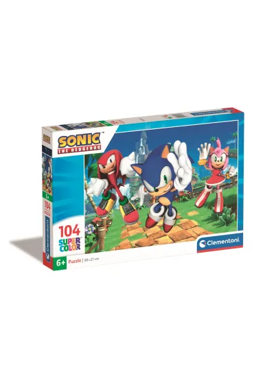 Puzzle 104 el. SuperColor. Sonic Clementoni