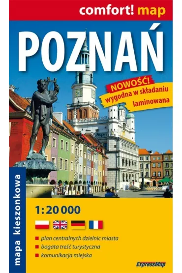 Pozna� kieszonkowy plan miasta laminowany 1:20 000 ExpressMa
