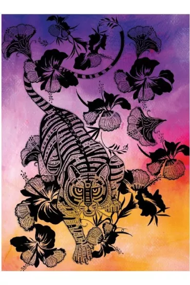 Museums & Galleries Karnet B6 z kopert� Hibiscus Tiger