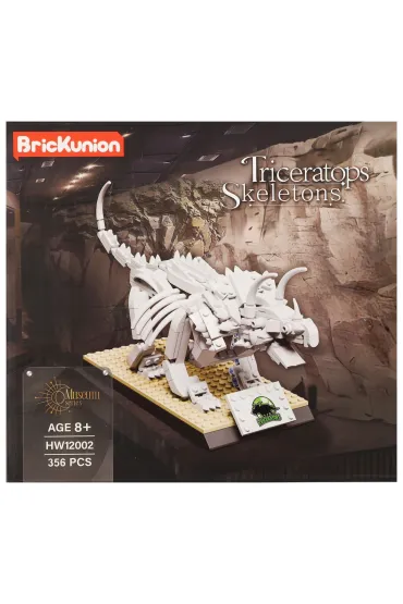 Klocki konstrukcyjne 356 element�w  Szkielet Dino Triceratops A-0706
