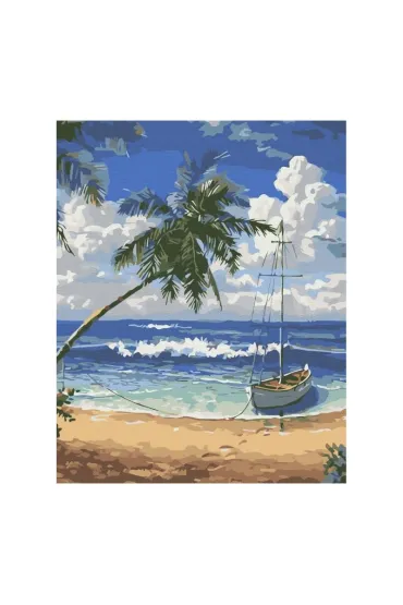Brushme Malowanie po numerach - Rajska Wyspa 40x50cm