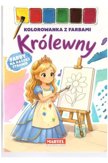 Kolorowanka z farbami Kr�lewny