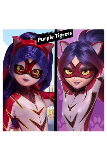 Miraculous: Biedronka i Czarny Kot. Purple Tigress Playmates